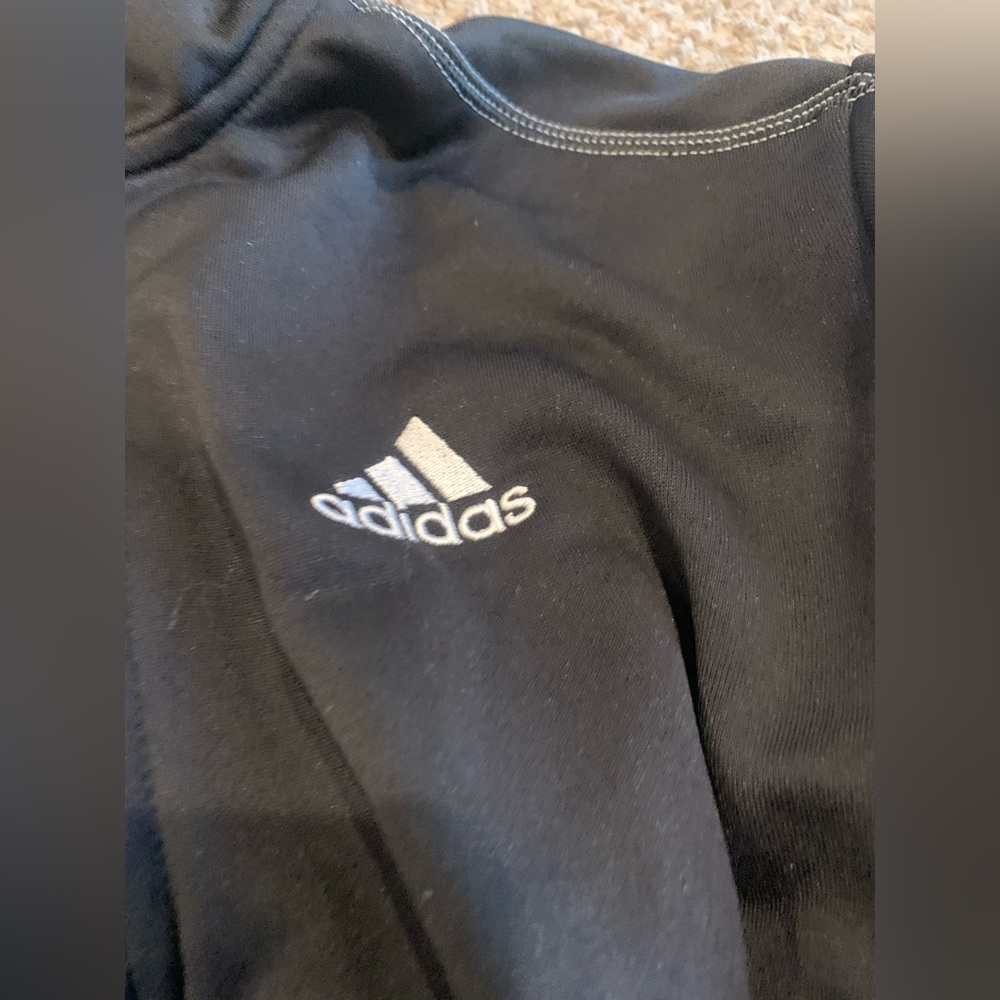 Unisex Adidas track jacket quarter zip up